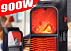 Мини обогреватель-камин Flame Heater 900 W