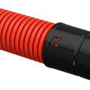 Труба гофрированная двустенная ПНД d=90мм красная (50м) IEK