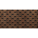 Гибкая черепица Деке Eurasia Шестигранник - светло-коричневый