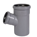 Тройник ПП для внутренней канализации 67° Ду 110х75 OSTENDORF