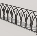 Металлические перила, модель 7