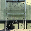 Оцинкованные строительные леса, с поддоном и колесами в комплекте