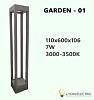 “GARDEN-01” 7Вт IP65 Садово-парковый светодиод. Свет-к OYDIN ELECTRIC