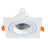Светильник Low UGR фиксированный алюминиевый downlight, IP20, GU5.3, 1 светильник, белый, квадратный (TEKLED), артикул 143-03472