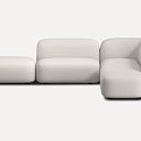 Модульный диван Риббл-5 Bucle White