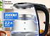 Электрический чайник Bosch, закаленное стекло, 2 л