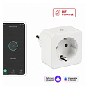 Умная розетка EKF Сonnect Wi-Fi белая