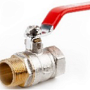 Кран шаровой галлоп м/м 25 401 1"(крас)