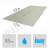 Гипсокартон потолочный (95 мм) влагостойкий knauf 250x120 см