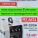 Сварочный полуавтомат САИПА-220 MIG, MAG Ресанта