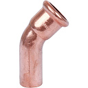 Отвод медный однораструбный 28х45° пресс sanha