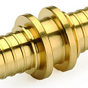 Соединитель латунный двойной прямой GOLDFIX 32х32 GENERAL FITTINGS