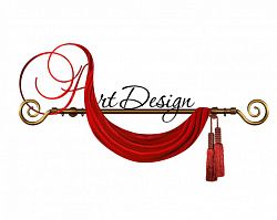 Логотип ART DESIGN салон штор и текстиля
