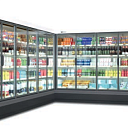 Холодильная горка со стеклянными дверями SHIVAKI серия «SG»