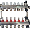 Коллектор с расходомером от 2 до 12выходов (из нержавеющей сталью)