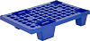 Паллет 600х400х130 мм, перфор, на ножках, синий,TR 400