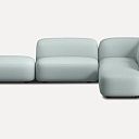 Модульный диван Риббл-5 Bucle Mint