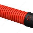 Труба гофрированная двустенная ПНД d=75мм красная (50м) IEK