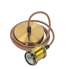 Патрон со шнуром е27 медный