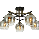 Люстра 9081-5 5xE27 AMBER+BLACK (TEKLED) 159-18000