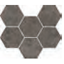 Декор из керамогранита Шарм Эво Антрачит Мозаика Гексагон