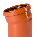 Отвод ПВХ для наружной канализации 15° Ду 160 OSTENDORF