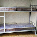 Кровать двухъярусная, металлическая