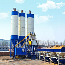 Стационарный бетонный завод HZS35 (производительность 35 куб/час)