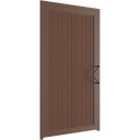 Калитка в алюминиевой раме с заполнением сэндвич-панелями SPD-A