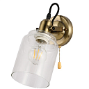 Бра LED Antique Brass Clear E27 Max60w TEKLED 151-19984