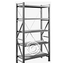 Стеллаж MS U 2000х1200х600 (5 полок, нагрузка на полку 180 кг)