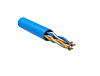 ITK Кабель связи витая пара U/UTP. кат.5E 4х2х24AWG solid. PVC. 305м. синий