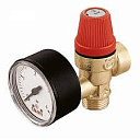 CALEFFI  Клапан без. c манометром 3 бар 1/2