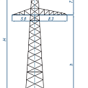 Опоры линий электропередачи П330-3+5