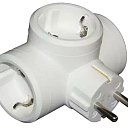 Тройник 3X2P+T белый, арт. 050662 LG Legrand