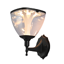 Светильник садово-парковый на солнечной батарее SOLAR Powered Sconce Wall Lamp BLACK 6500K + 3000K (TEKLED) 252-03500