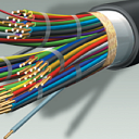 Кабель телефонный со сплошной полиэтиленовой изоляцией жил с экраном из алюмополимерной ленты