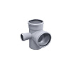 Крестовина двухплоскостная ПП для внутренней канализации 87° Ду 110х110х50 левая OSTENDORF