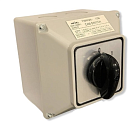 Ручной переключатель фаз YMW26-125/2m 125А (0-1-2-3 выбор фазы) в корпусе IP54