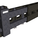 Гидроколлектор с термоизоляцией (3+1) Боковые 32мм Нижние 25мм GIDRUSS BM-80-4D.EPP