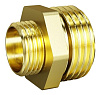 Ниппель латунный переходной с наружной резьбой ду 20х15 (3/4"х1/2") ld