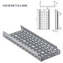 Лоток кабельный перфорированный 50x500x3000 (1,0 мм) оцинкованный