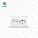 Розетка двойная с заземлением Arkedia B-Z IKILI TOP PRIZ 02 05-2WH PANASONIC 120