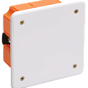 Коробка КМ41022 распаячная 92х92x45мм для полых стен (с саморезами, пластиковые лапки, с крышкой )