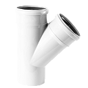 Тройник косой для канализационных труб