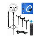 Светильник настольный селфи LED MFSL 28W, черный, диммируемый, 450 мм (TEKLED)