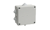 Коробка КМ41235 распаячная для о/п 85х85х40мм IP44 (RAL7035, 6 гермовводов), полистирол, в упаковке 60 шт
