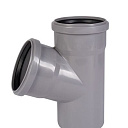 Тройник ПП для внутренней канализации 67° Ду 110х110 OSTENDORF