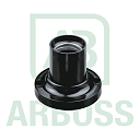 Патрон карболитовый PRIME Е27 потолочный, прямой, черный