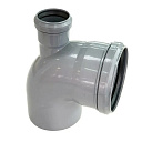 Отвод универсальный 110/50х87,5° фронт-вверх (30) VALFEX